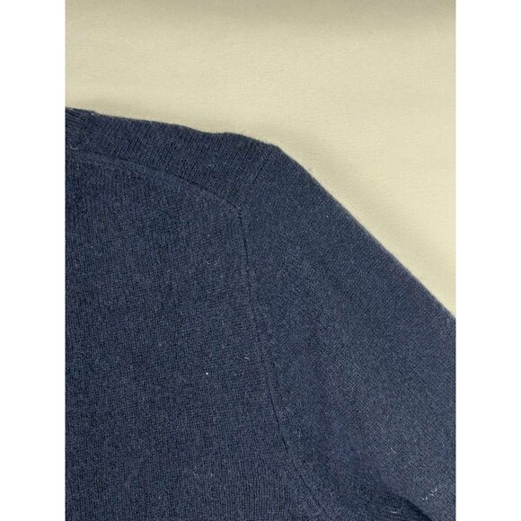 Boden Sweater Women's Size 8 Navy Blue 100% Cashmere Crew Neck - Picture 12 of 12